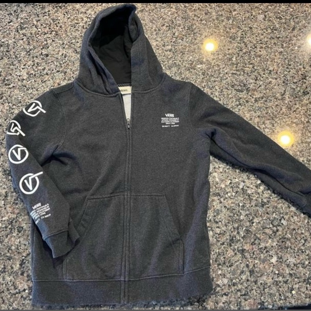 Vans Zip up hoodie youth size medium